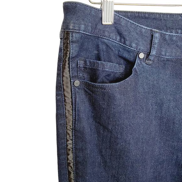 G.I.L.I Jeans Tuxedo Stripe Skinny Stretch Jegging Jeans - Size 16 - Picture 5 of 8